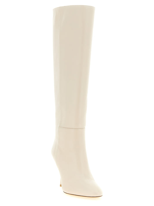 White Lamb Leather Over The Knee