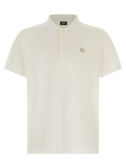 White Cotton Polo Shirt