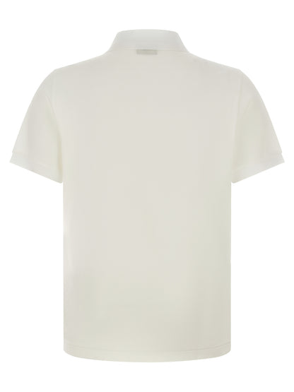 White Cotton Polo Shirt