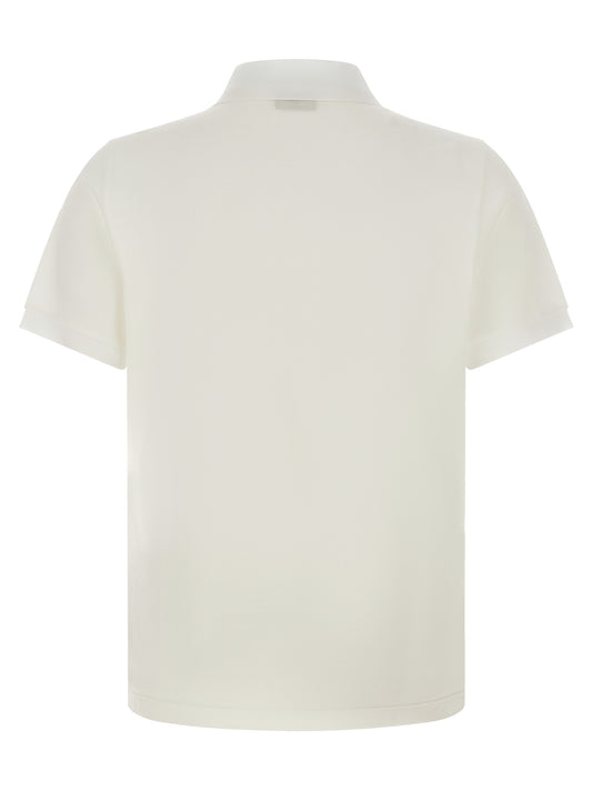 White Cotton Polo Shirt
