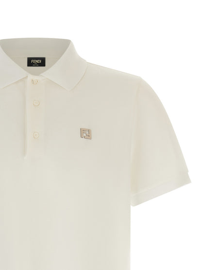 White Cotton Polo Shirt