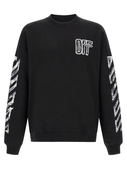 Black Cotton Sweatshirt