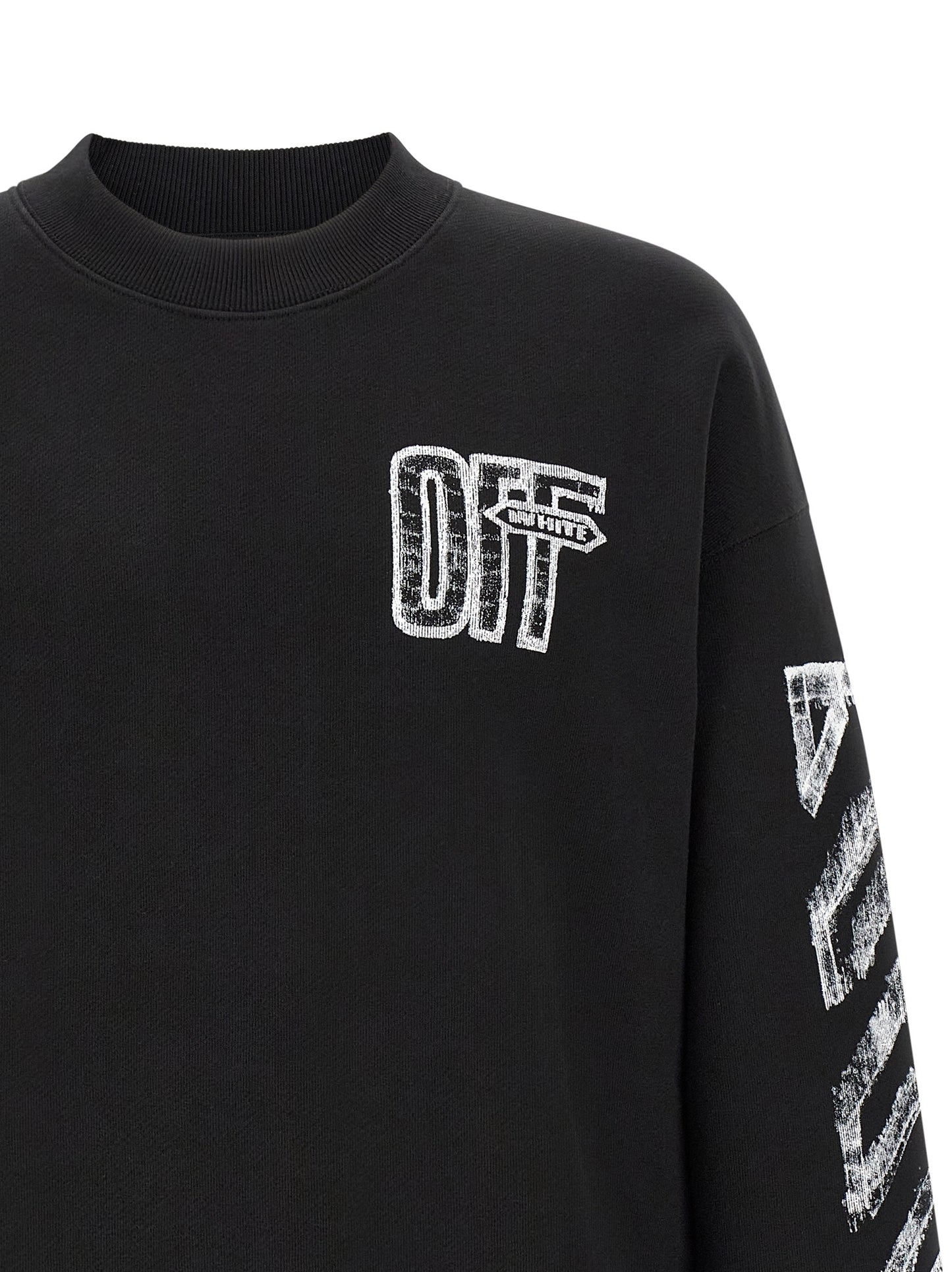 Black Cotton Sweatshirt