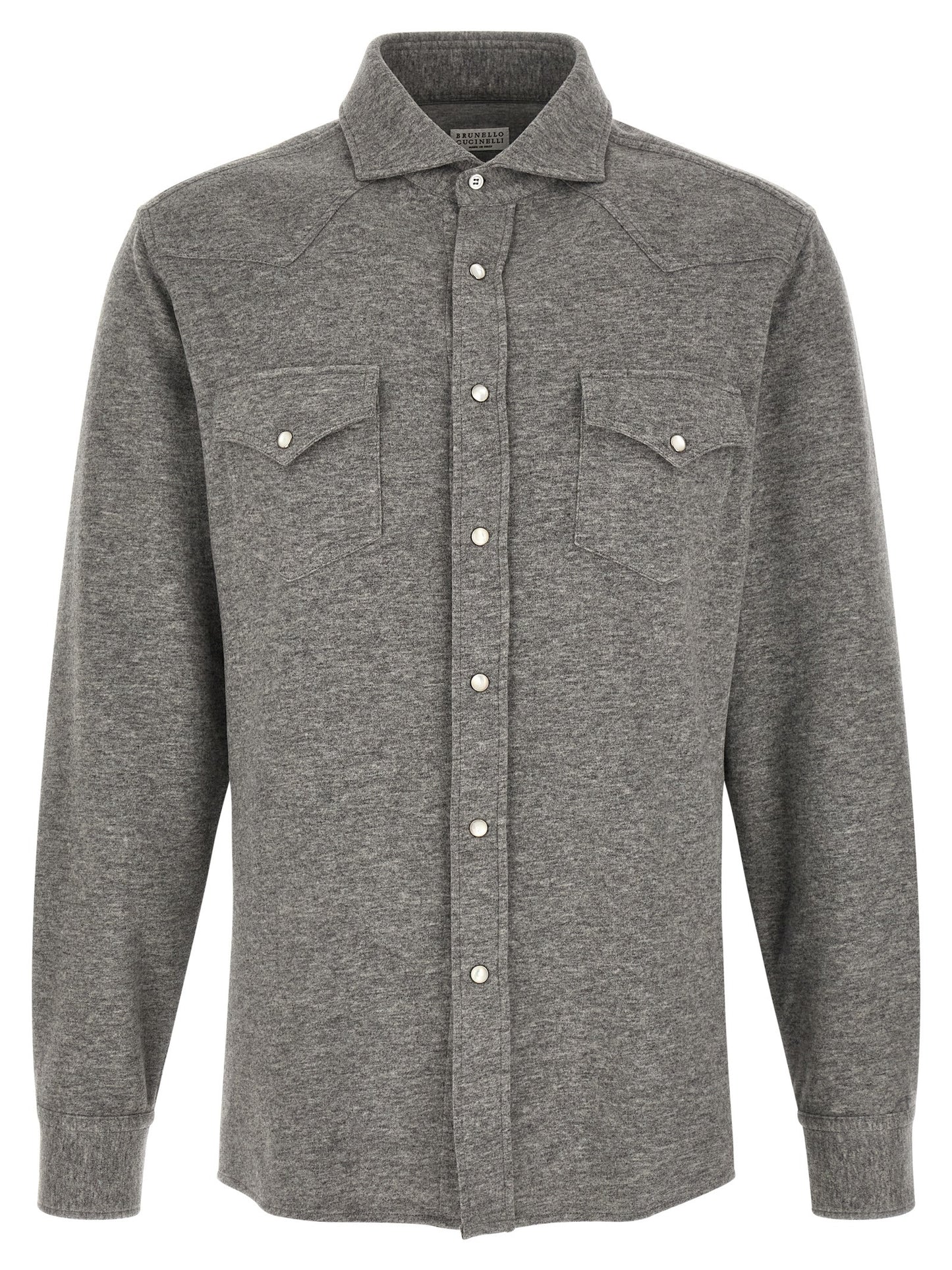Gray Cashmere Blouse