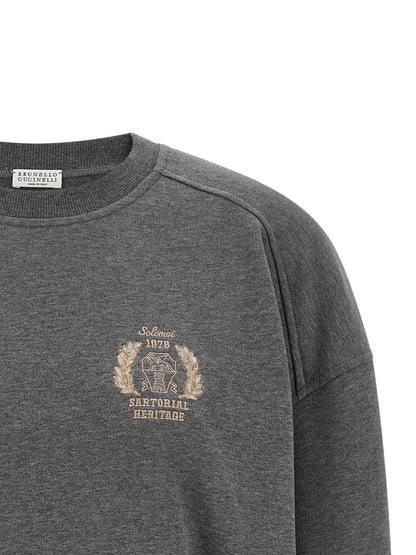 Gray Cotton Sweatshirt
