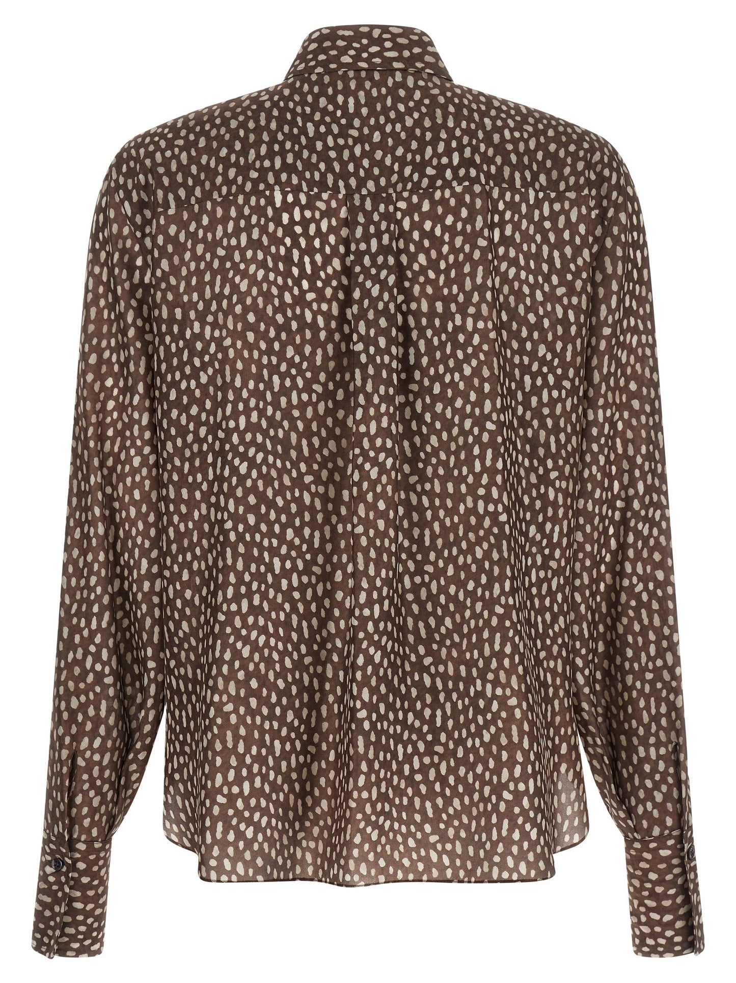 Brown Silk Blouse
