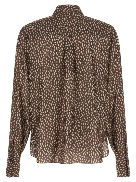 Brown Silk Blouse