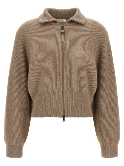 Brown Cashmere Cardigan