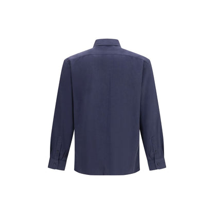 Blue Cotton Dress Shirt
