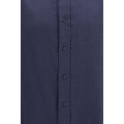 Blue Cotton Dress Shirt
