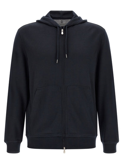 Blue Cashmere Sweatshirt