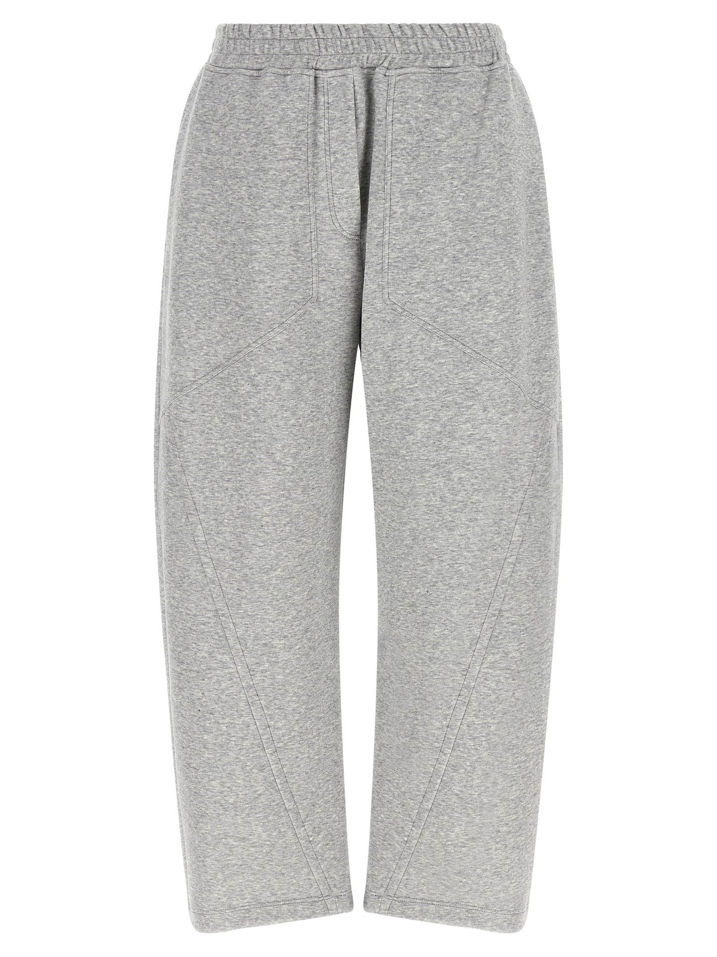 Gray Cotton Athletic Pants