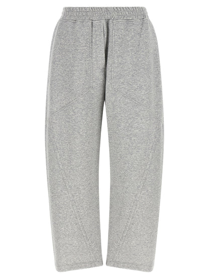 Gray Cotton Athletic Pants
