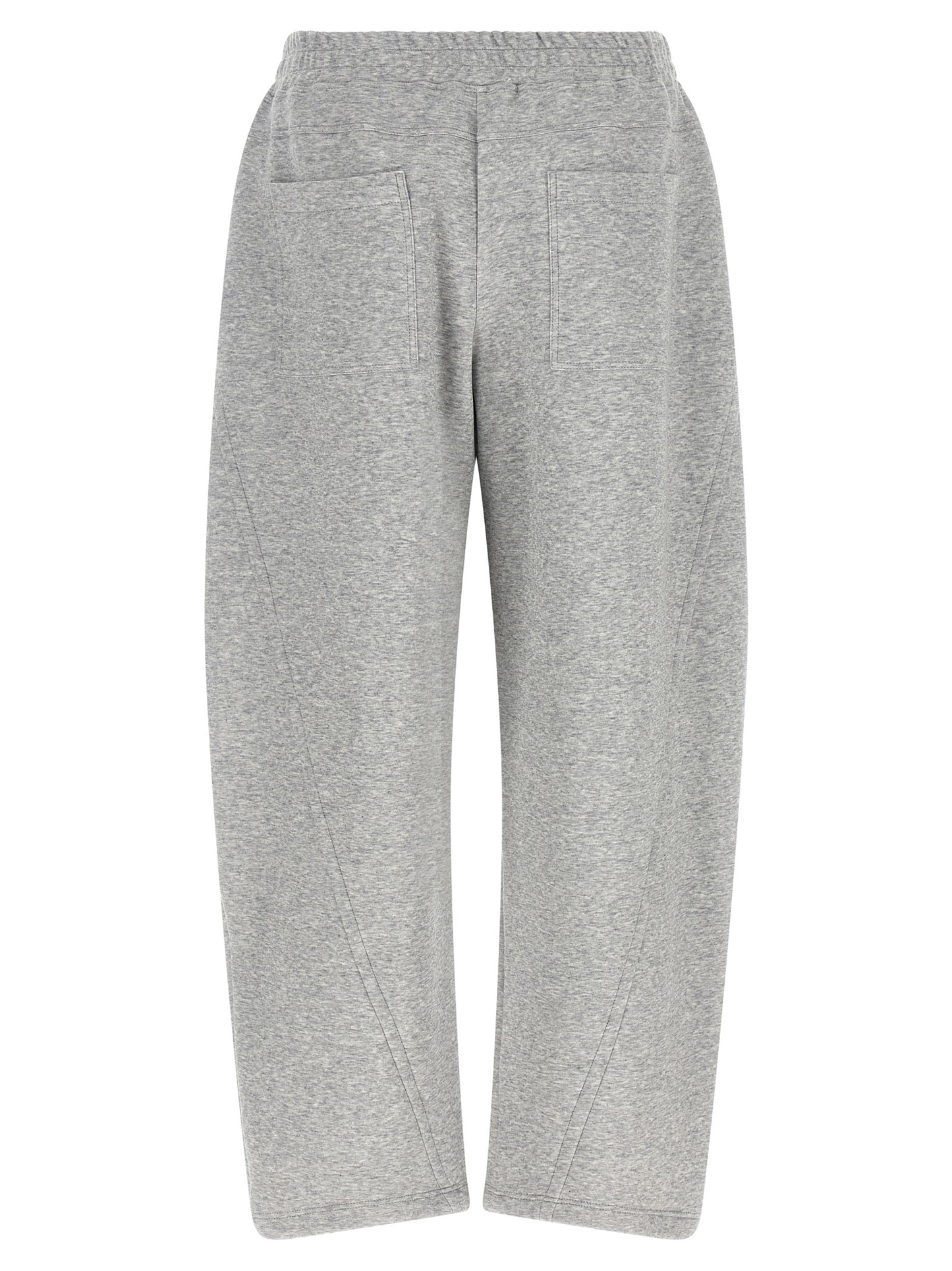 Gray Cotton Athletic Pants