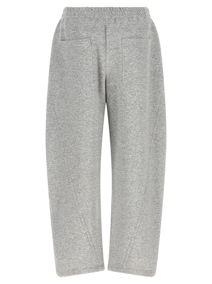 Gray Cotton Athletic Pants