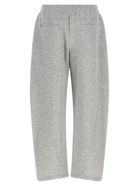 Gray Cotton Athletic Pants