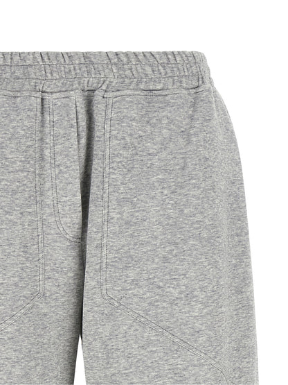Gray Cotton Athletic Pants