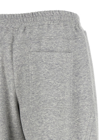 Gray Cotton Athletic Pants