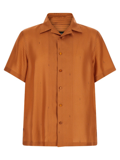 Orange Silk Blouse