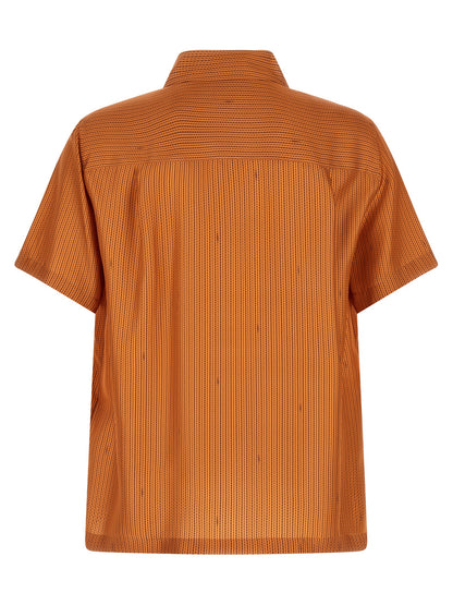 Orange Silk Blouse