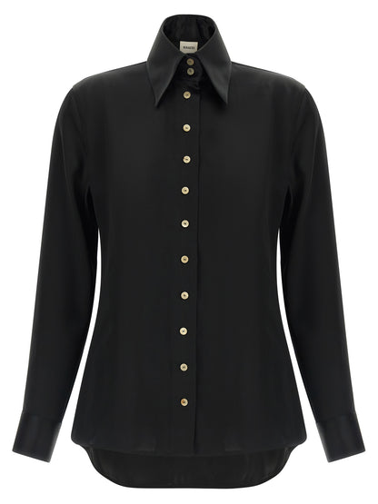 Black Acetate Blouse