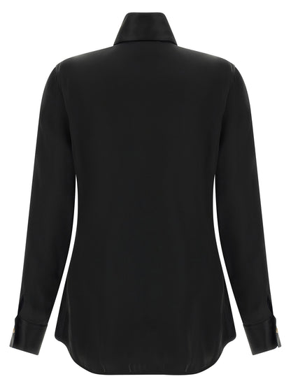 Black Acetate Blouse