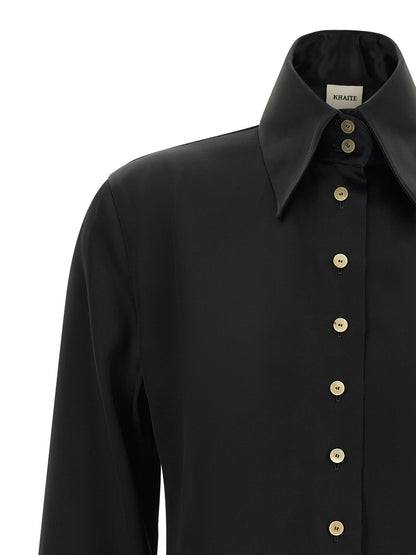 Black Acetate Blouse