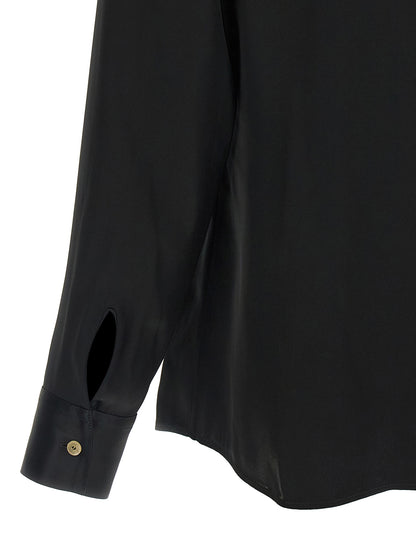 Black Acetate Blouse