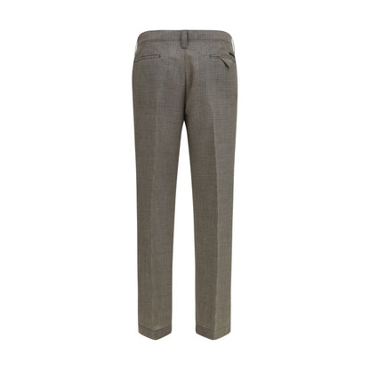 Brown Wool Oves Aries Dress Pants