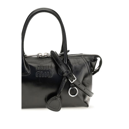 Black Calf Leather Bos Taurus Handbag