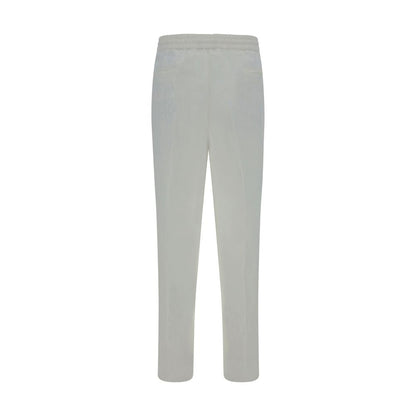 White Linen Casual Pants