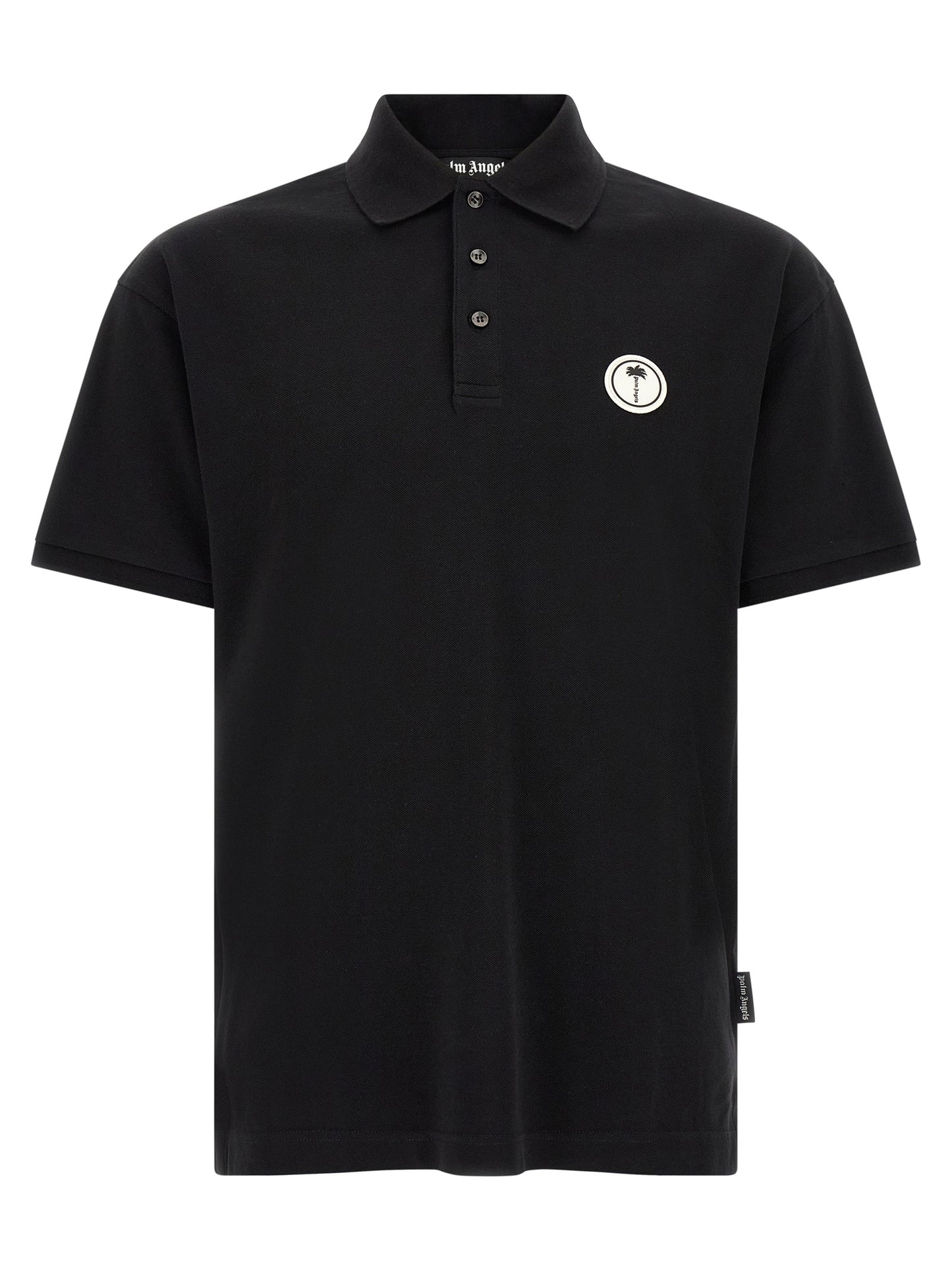 Black Cotton Polo Shirt