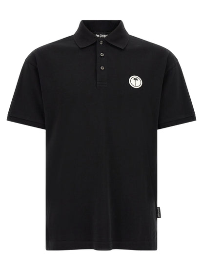 Black Cotton Polo Shirt