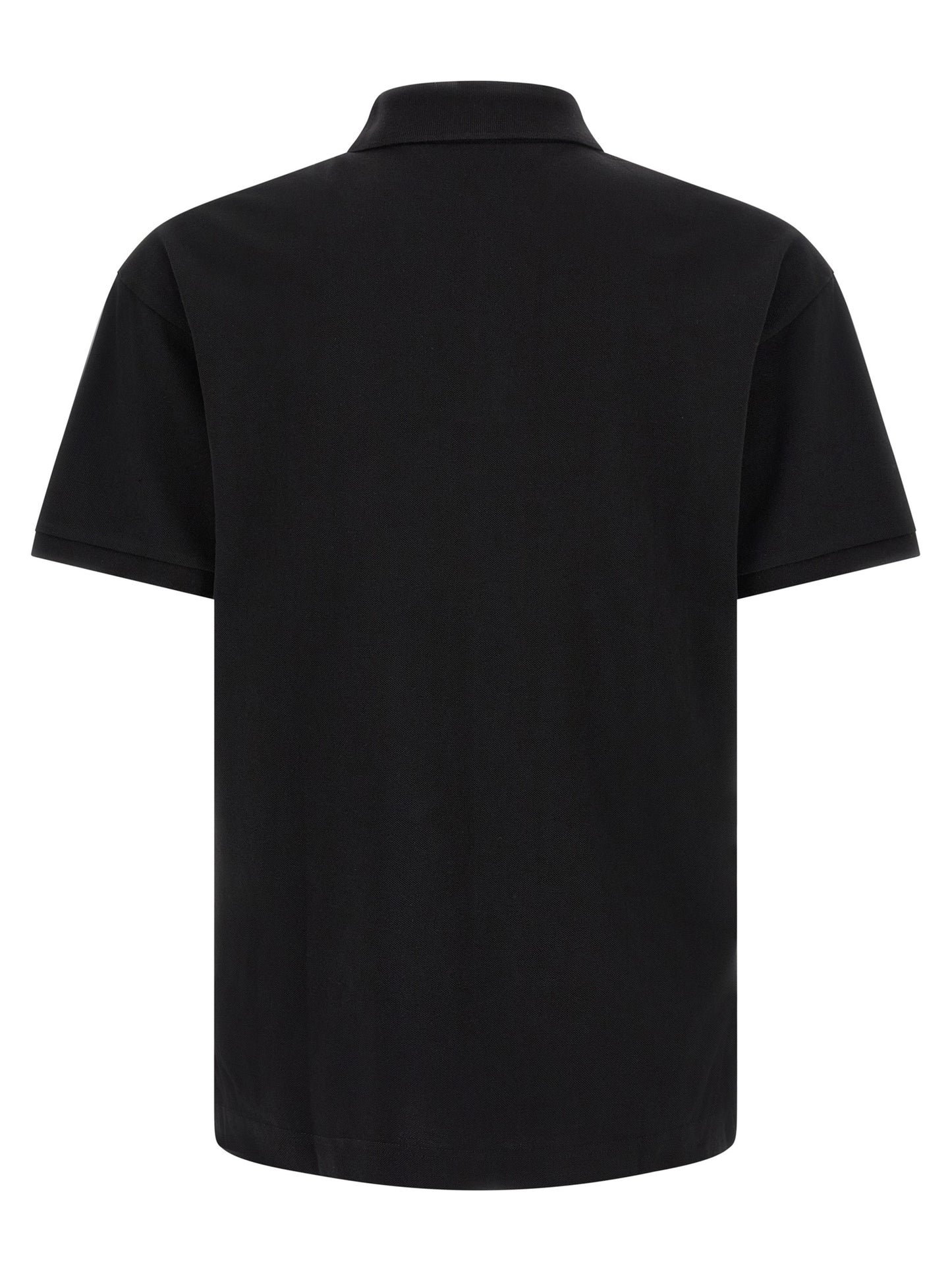 Black Cotton Polo Shirt