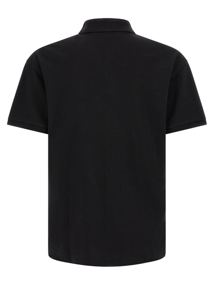 Black Cotton Polo Shirt