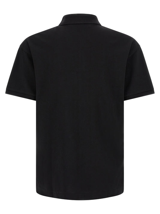 Black Cotton Polo Shirt