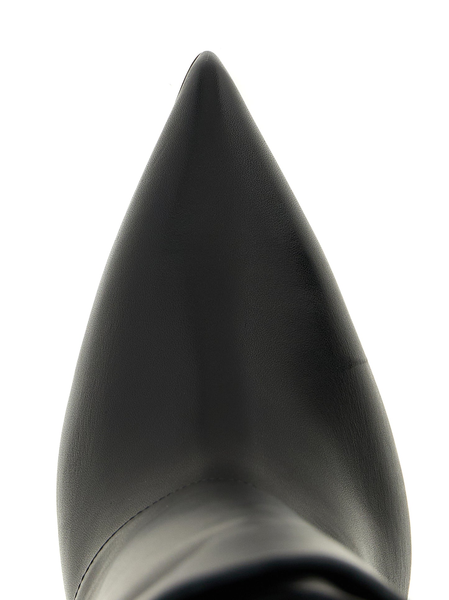 Black Calfskin Over The Knee