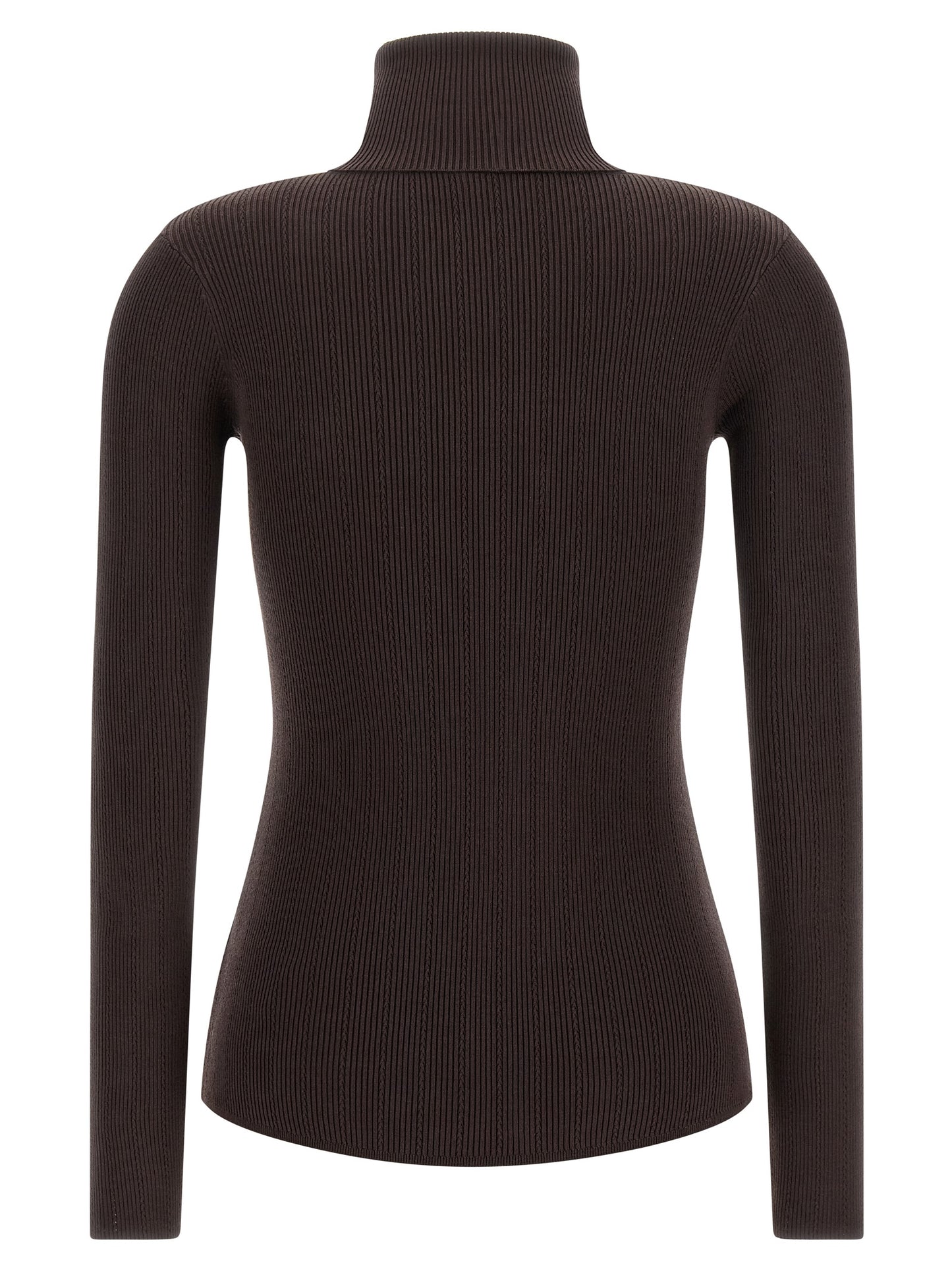 Brown Lycra Cardigan