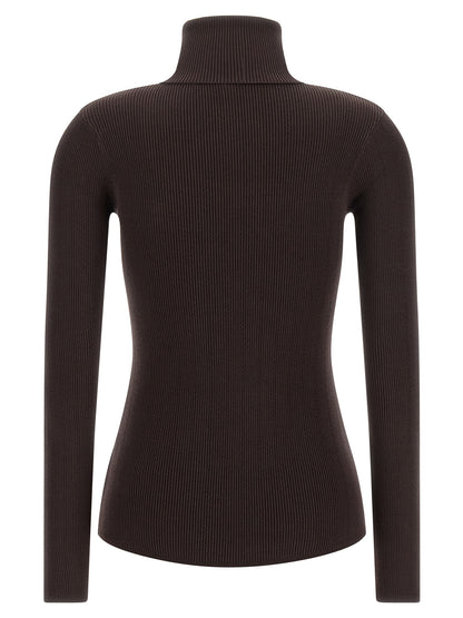 Brown Lycra Cardigan