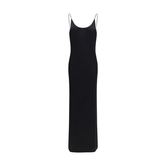 Black Viscose Casual Dress