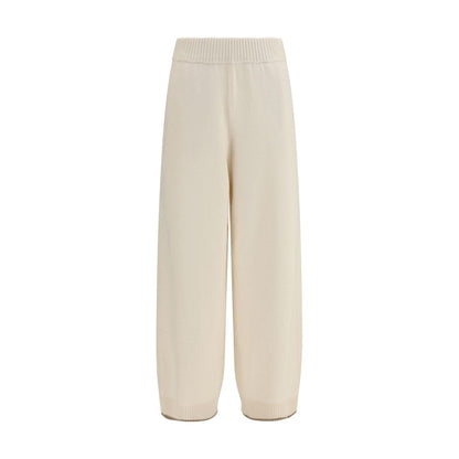 White Cashmere Casual Pants