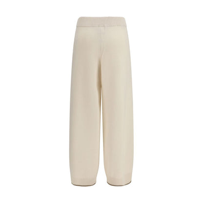 White Cashmere Casual Pants