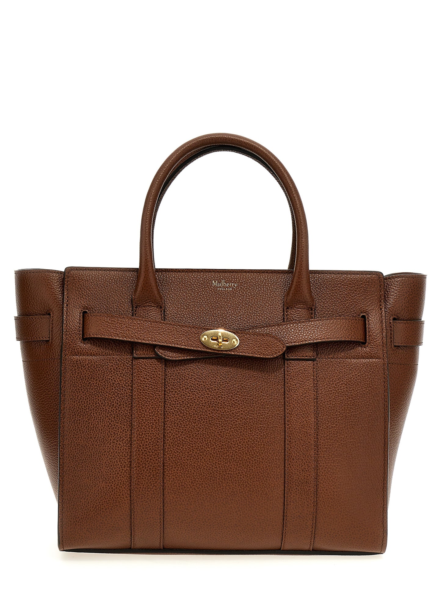 Brown Bovine Leather Tote Bag