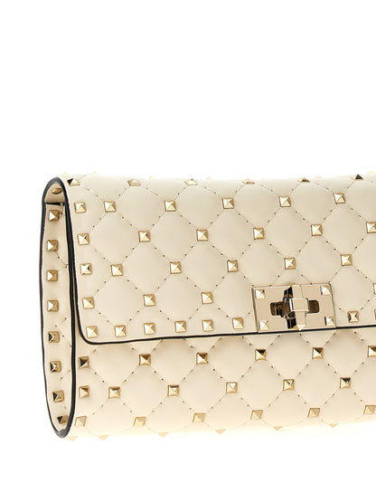 White Lamb Leather Shoulder Bag
