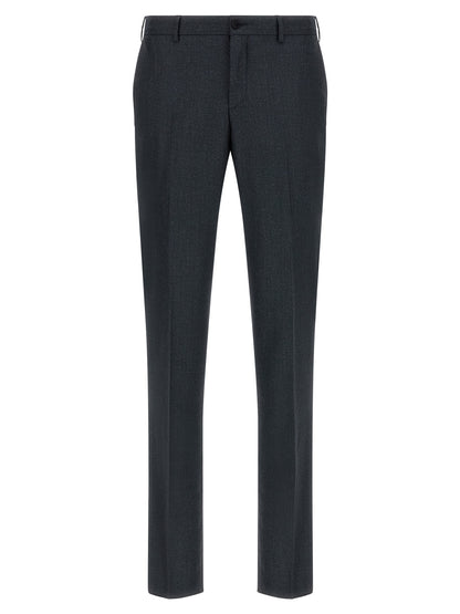 Gray Polyester Two-Piece Suit