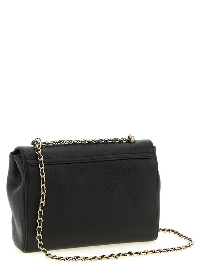 Black Goatskin Crossbody Bag