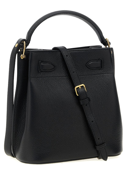 Black Calfskin Crossbody Bag