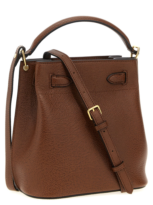 Brown Calfskin Crossbody Bag