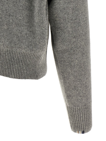 Gray Cashmere Cardigan