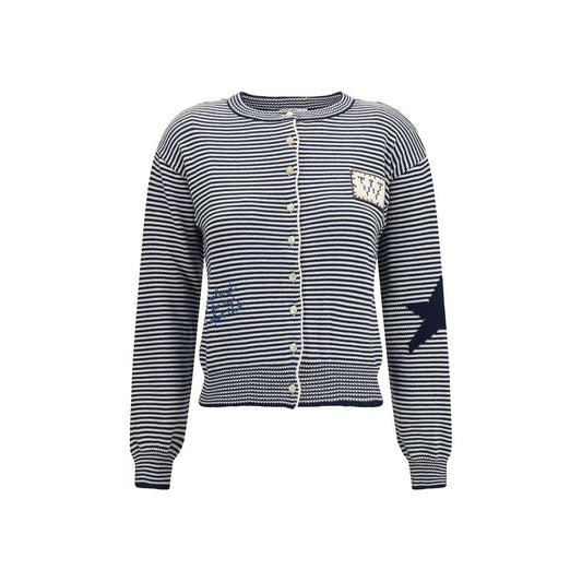 Blue Cotton Cardigan